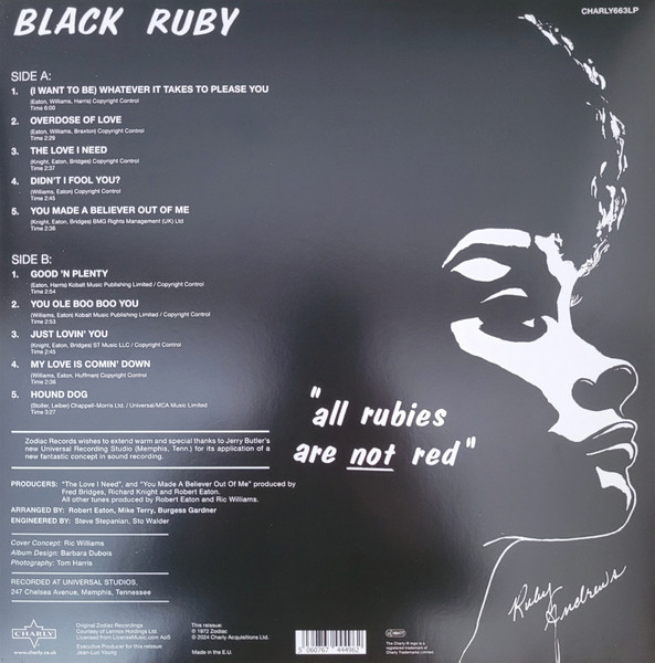 Ruby Andrews - Black Ruby | Charly Records (CHARLY663LP) - 2 Ruby Andrews - Black Ruby | Charly Records (CHARLY663LP) - 2
