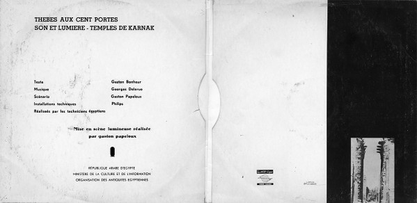 Gaston Bonheur , Georges Delerue - Temples De Karnak (Thebes Aux Cent Portes - Son Et Lumiere) | Ministère De La Culture Et De L'information (18-72145)