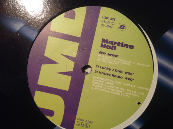 Martina Hall - No Way | Underground Music Department (UMD) (UMD 365) Martina Hall - No Way | Underground Music Department (UMD) (UMD 365)