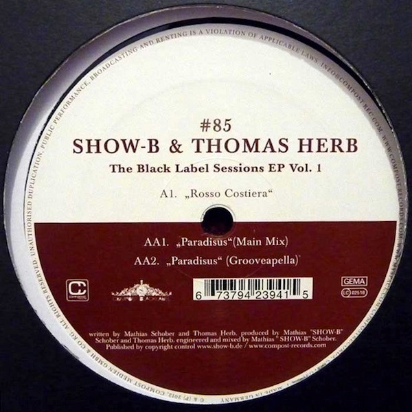 Show-B & Thomas Herb - The Black Label Session EP Vol. 1 | Compost Records (CPT 394-1)
