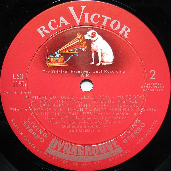 Various - Hair - The American Tribal Love-Rock Musical - The Original Broadway Cast Recording [Vinyl] | RCA Victor (LSO 1150) - 3