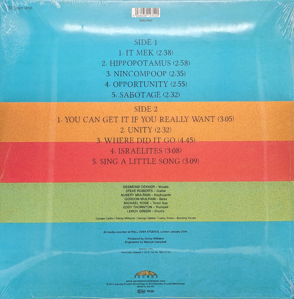 Desmond Dekker - Rude Boy Ska | Burning Sounds (BSRLP902) - 2