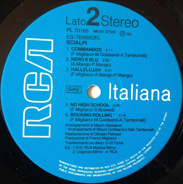 Scialpi - Estensioni | RCA Italiana (PL 70165) - 4 Scialpi - Estensioni | RCA Italiana (PL 70165) - 4