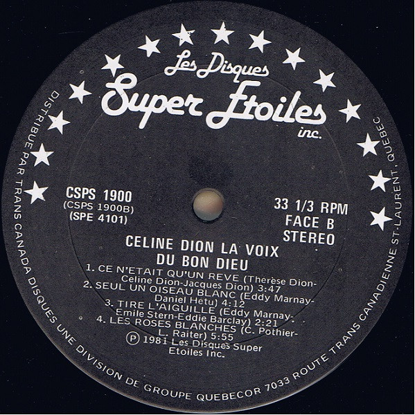 Céline Dion - La Voix Du Bon Dieu | Super Étoiles (SPE 4101) - 3 Céline Dion - La Voix Du Bon Dieu | Super Étoiles (SPE 4101) - 3