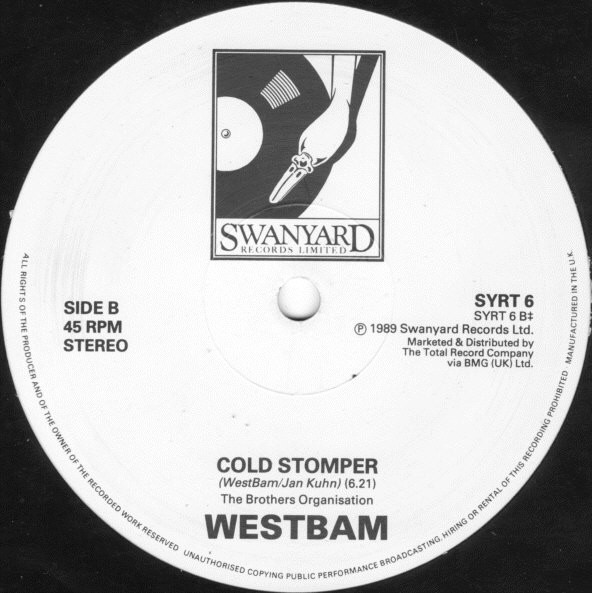 WestBam - Hold Me Back | Swanyard Records Ltd (SYRT 6) - 4