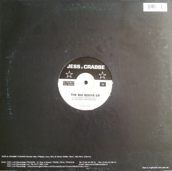 Jess & Crabbe - The Big Booya EP | Fiat Lux (FL013) - 2