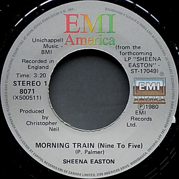 Sheena Easton - Morning Train (Nine To Five) | EMI America (8071) - main