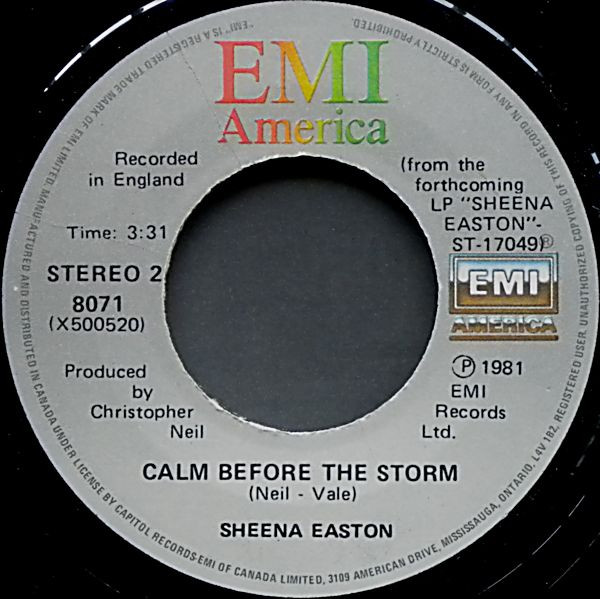 Sheena Easton - Morning Train (Nine To Five) | EMI America (8071) - 2