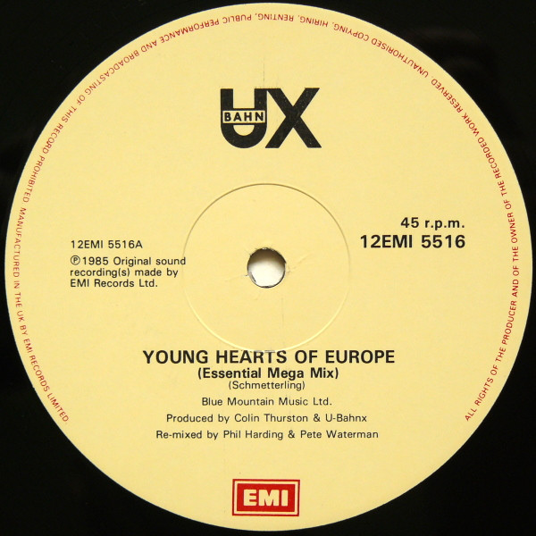 U-BahnX - Young Hearts Of Europe | EMI (12 EMI 5516) - 3