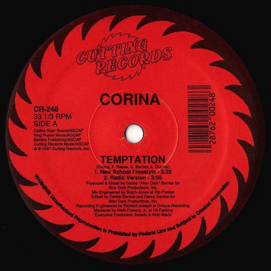 Corina - Temptation | Cutting Records (CR-248) - 3