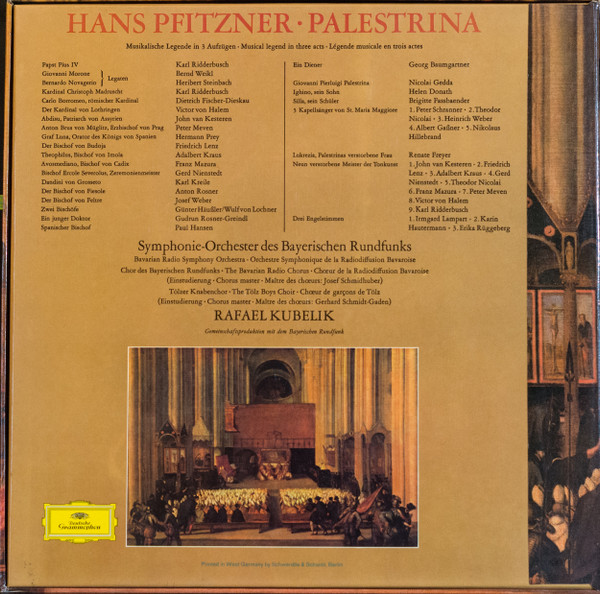 Hans Pfitzner , Rafael Kubelik - Palestrina | Deutsche Grammophon (2711 013) - 2
