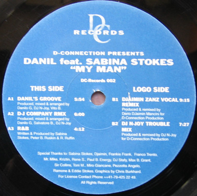 D Connection - My Man | DC Records (DC 002)