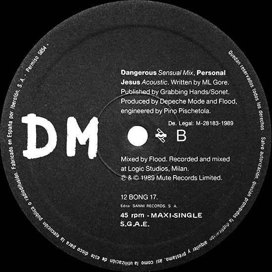 Depeche Mode - Personal Jesus | Sanni Records (12 BONG 17) - 4
