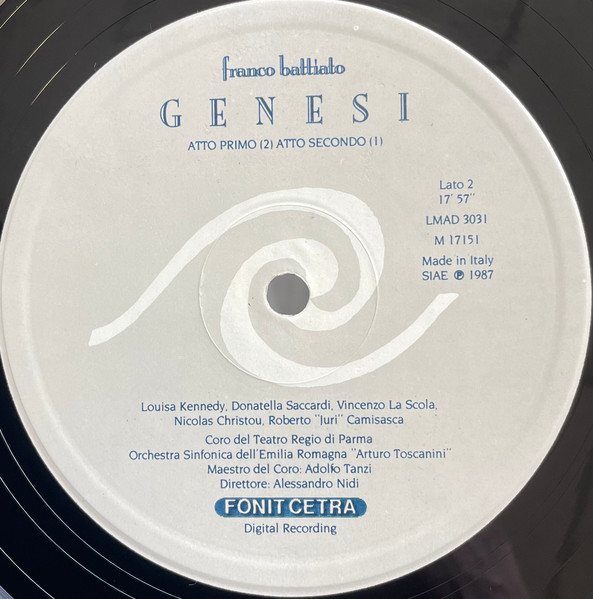 Franco Battiato - Genesi | Fonit Cetra (LMAD 3031) - 4