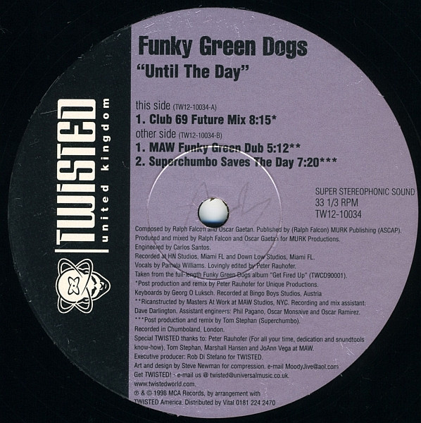 Funky Green Dogs - Until The Day | Twisted United Kingdom (TW12-10034)