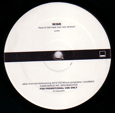 Loco Dice / Josh Wink - Seeing Through Shadows / Have To Get Back | M_nus (MINUS 41 XY)