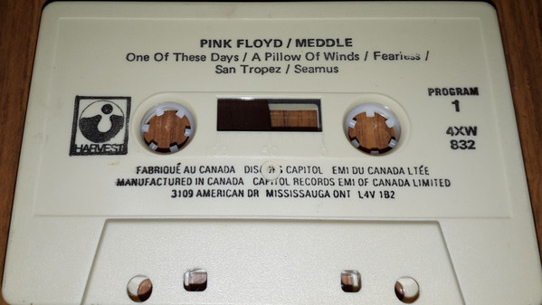 Pink Floyd - Meddle [Cassette] | Harvest (4XW-832) - 2