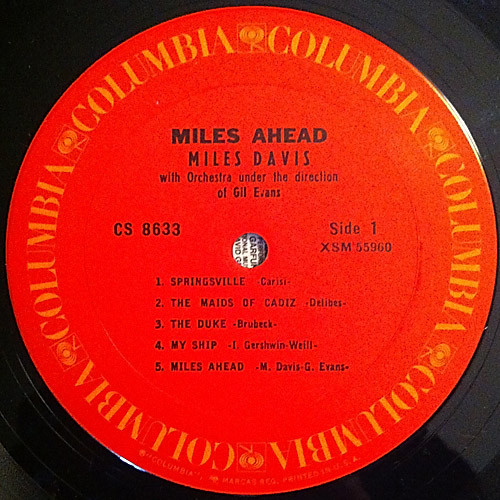 Miles Davis + 19 , Gil Evans - Miles Ahead | Columbia (CS 8633) - 2 Miles Davis + 19 , Gil Evans - Miles Ahead | Columbia (CS 8633) - 2