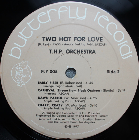 THP Orchestra - Two Hot For Love | Butterfly Records (FLY 005) - 4