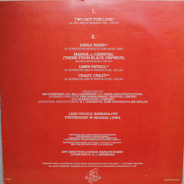 THP Orchestra - Two Hot For Love | Butterfly Records (FLY 005) - 2