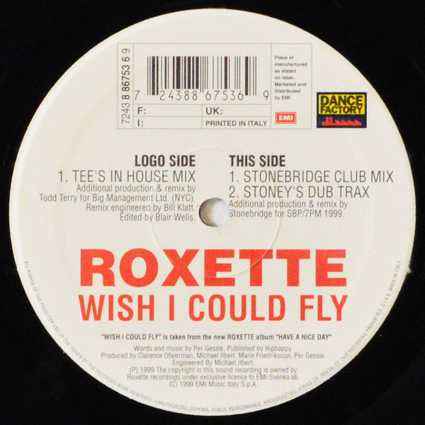 Roxette - Wish I Could Fly | Dance Factory (7243 8 86753 6 9) - 2 Roxette - Wish I Could Fly | Dance Factory (7243 8 86753 6 9) - 2
