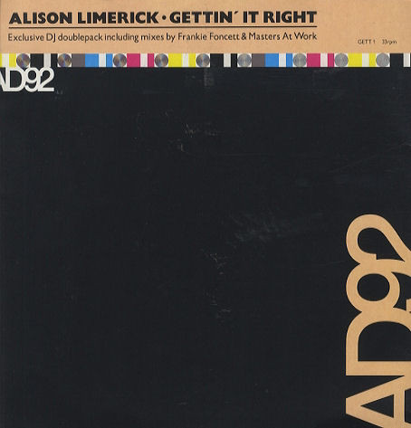 Alison Limerick - Gettin' It Right | AD92 (GETT 1) Alison Limerick - Gettin' It Right | AD92 (GETT 1)