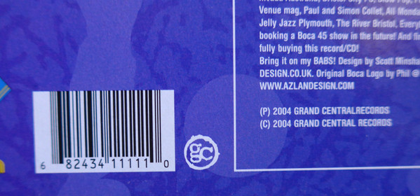 Boca 45 - Pitch Sounds | Grand Central Records (GC LP 133) - 3