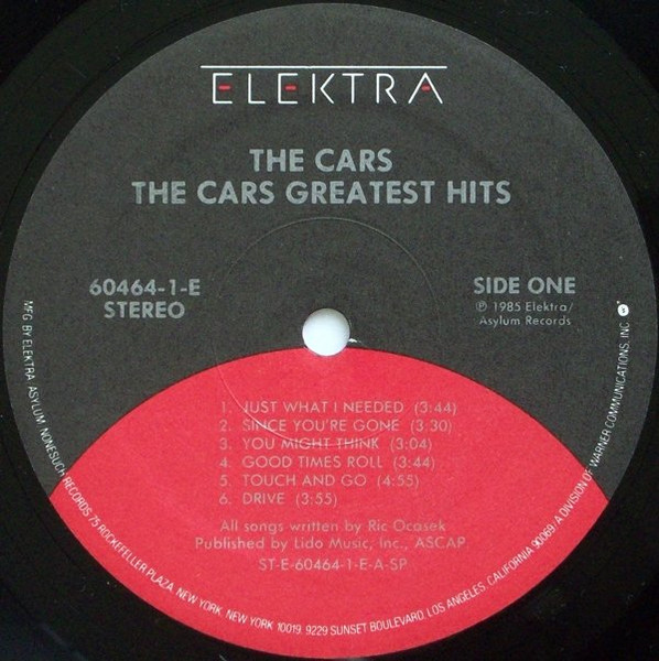 The Cars - The Cars Greatest Hits | Elektra (9 60464-1-E) The Cars - The Cars Greatest Hits | Elektra (9 60464-1-E)