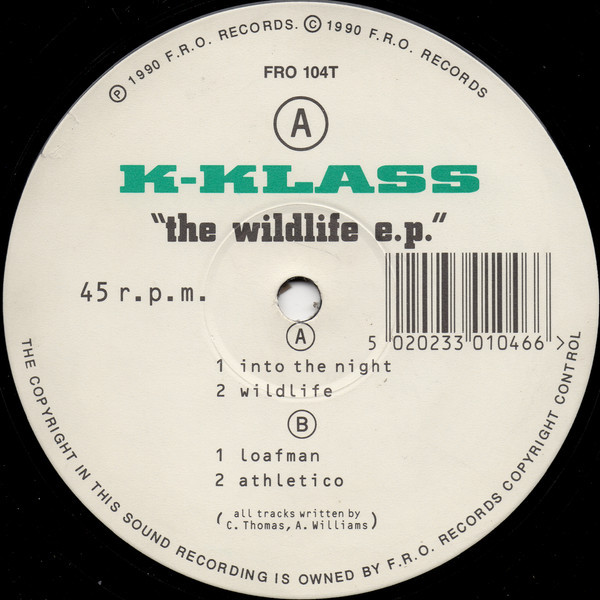 K-Klass - The Wildlife E.P. | F.R.O. Records (FRO 104T) - main K-Klass - The Wildlife E.P. | F.R.O. Records (FRO 104T) - main