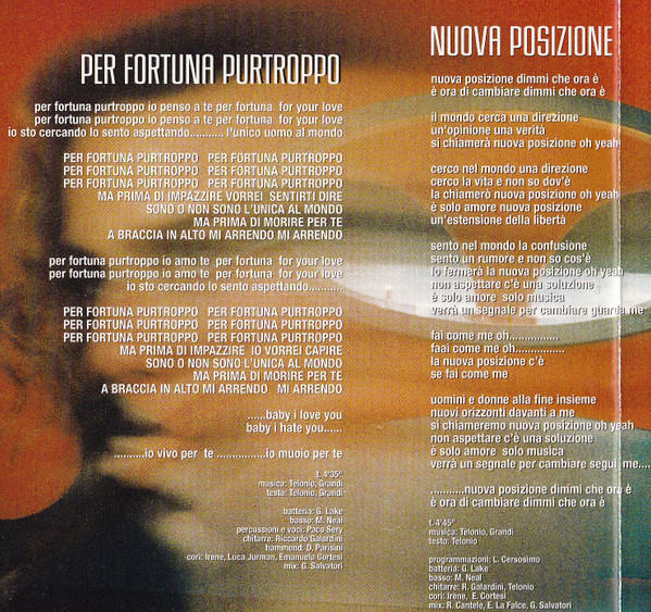 Irene Grandi - Per Fortuna Purtroppo | CGD East West (3984-20120-2) - 4