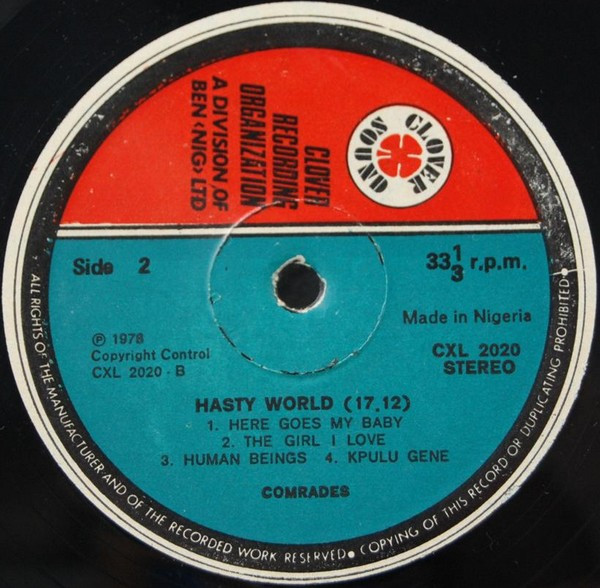 The Comrades - Hasty World | Clover Sound (CXL 2020) - 4