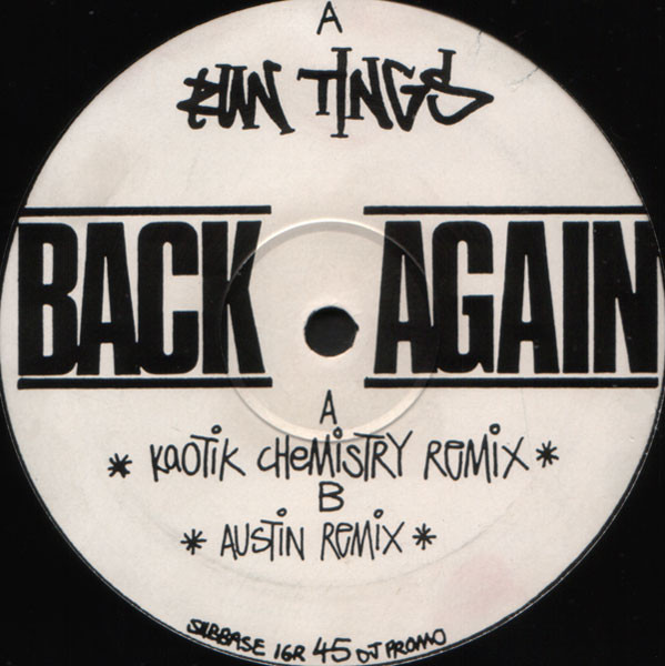 Run Tings - Back Again (Remixes) | Suburban Base Records (SUBBASE 16R) - main