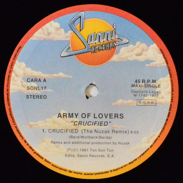 Army Of Lovers - Crucified | Sanni Records (SONL17)