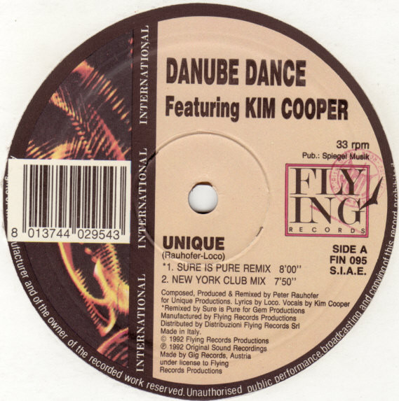 Danube Dance Featuring Kim Cooper - Unique | Flying International (FIN 095) - main