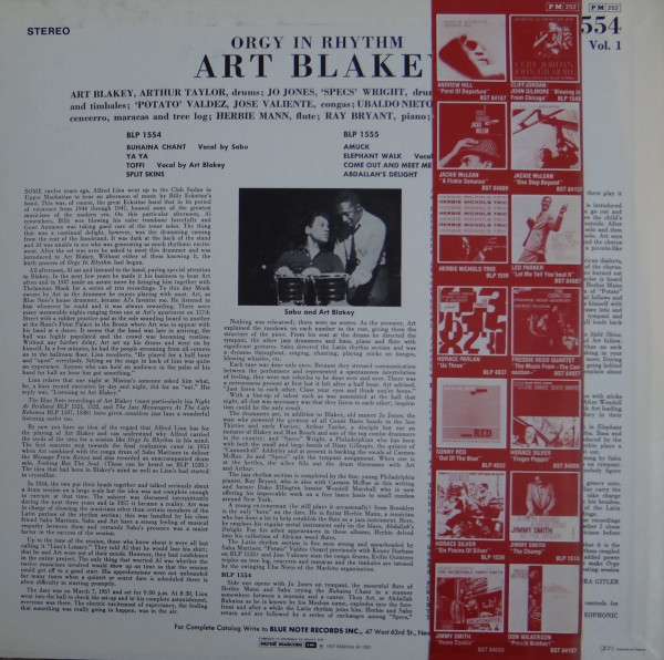 Art Blakey - Orgy In Rhythm (Volume One) | Blue Note (BST 81554) - 2