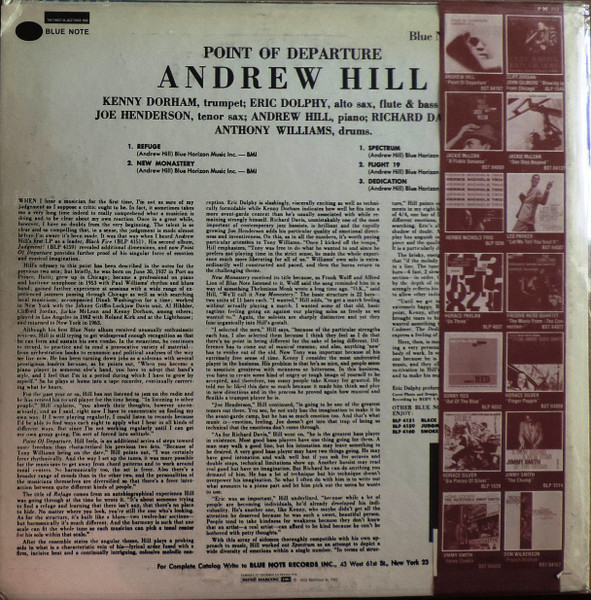 Andrew Hill - Point Of Departure | Blue Note (BST 84167) - 3
