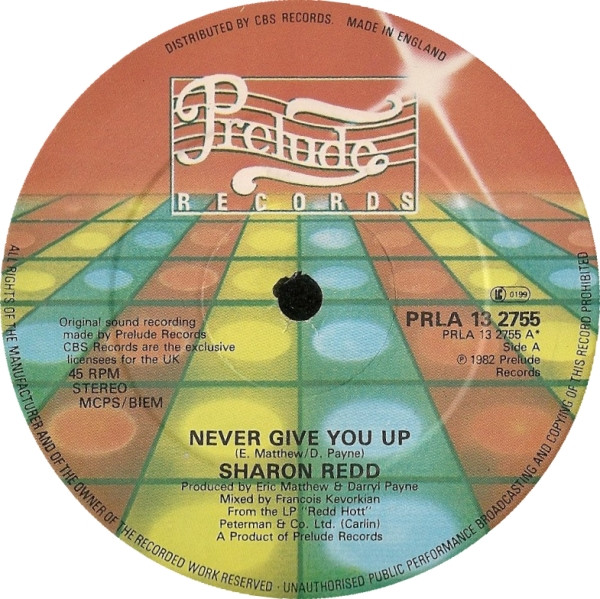 Sharon Redd - Never Give You Up / Beat The Street | Prelude Records (PRLA 13 2755)
