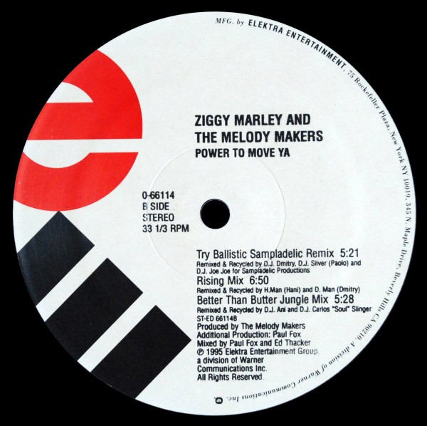 Ziggy Marley And The Melody Makers - Power To Move Ya | Elektra (0-66114) - 4