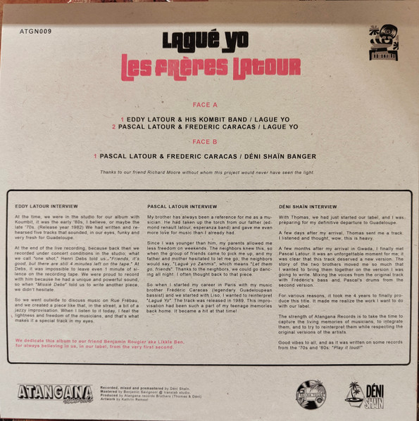 Eddy Renoux-Latour & Pascal Latour - Les Frères Latour / Lagué Yo | Atangana Records (ATGN009) - 2