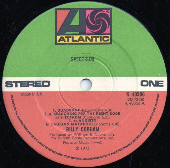 Billy Cobham - Spectrum | Atlantic (K 40506) - 4