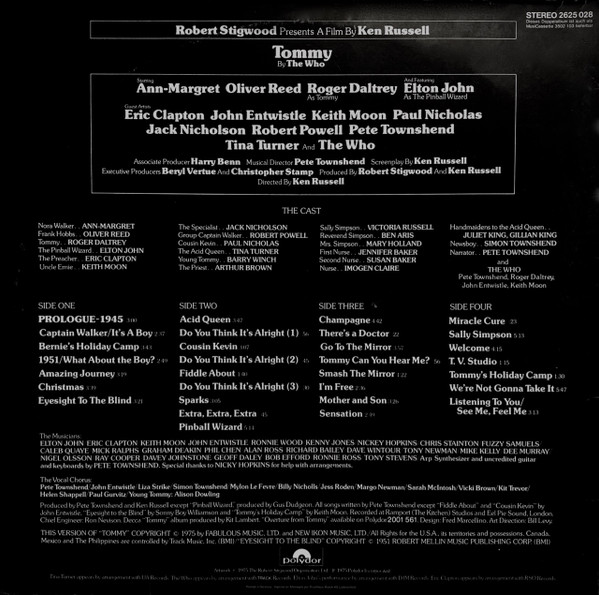 Various - Tommy (Original Soundtrack Recording) | Polydor (2625 028) - 3 Various - Tommy (Original Soundtrack Recording) | Polydor (2625 028) - 3