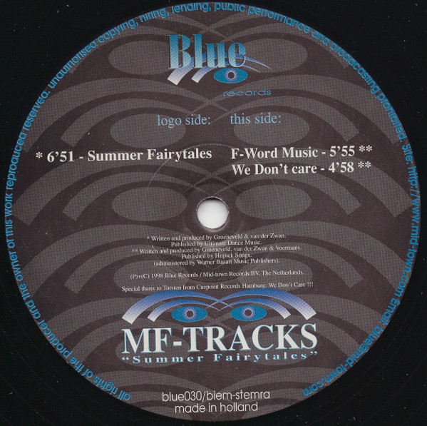 MF-Tracks - Summer Fairytales | Blue Records (BLUE 030)