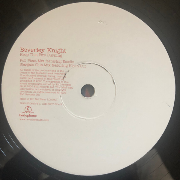 Beverley Knight - Keep This Fire Burning | Parlophone (12R 6657) - 4 Beverley Knight - Keep This Fire Burning | Parlophone (12R 6657) - 4