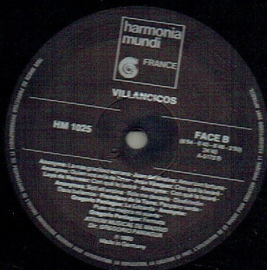 Atrium Musicae De Madrid , Gregorio Paniagua - Villancicos - Chansons Populaires Espagnoles Des 15e Et 16e Siècles [Vinyl] | Harmonia Mundi France (HM 1025) - 3