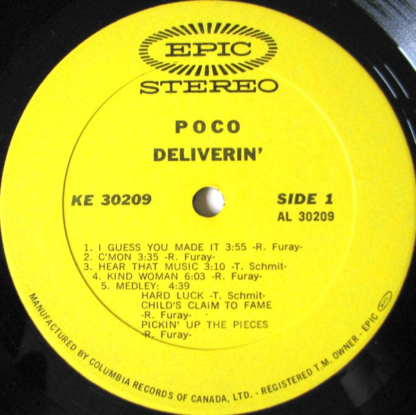 Poco - Deliverin' | Epic (KE 30209) - 4