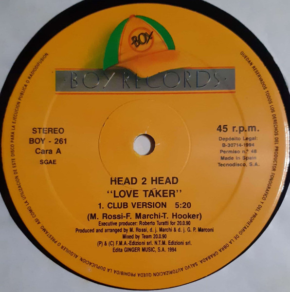 Head 2 Head - Love Taker | Boy Records (BOY - 261) - 4