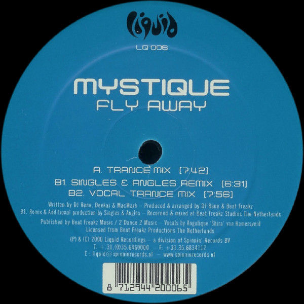 Mystique - Fly Away | Liquid Recordings (LQ 006) - 3