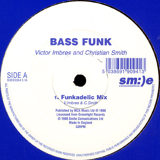 Victor Imbres And Christian Smith - Bass Funk | Sm:)e Communications (SM90941) - 2