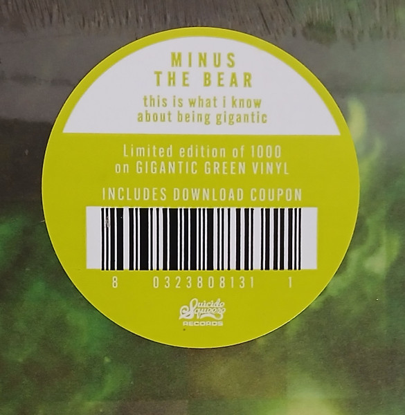 Minus The Bear - This Is What I Know About Being Gigantic | Suicide Squeeze (S-017) - 3