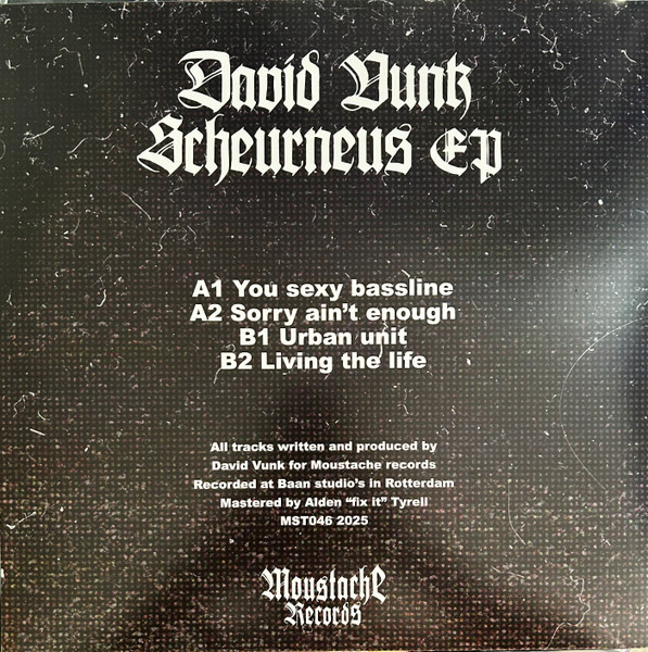 David Vunk - Scheurneus EP | Moustache Records (MST 046) - 2